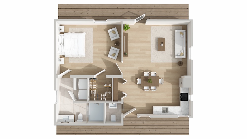 Coral Cottage Floorplan A