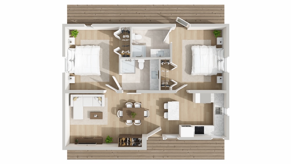 Coral Cottage Floorplan B